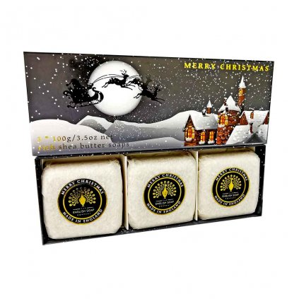 SBE1001 Winter Village 3 Boxed Hand Soaps