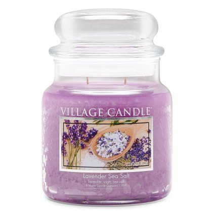 4160306 Lavender Sea Salt Medium Glass Dome