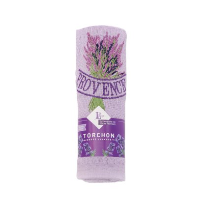 LHP12PUR Torchon Brodé Violet en jpg