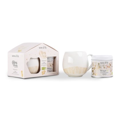 86858 terre d oc duo the blanc amandine 15g mug 400ml