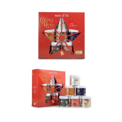 86861 terre d oc coffret 6 thes de noel