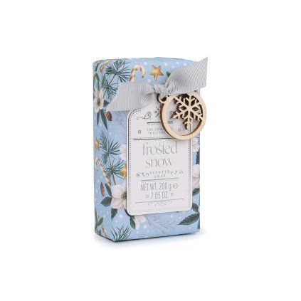 89489 traditional 20blooms 20frosted 20snow 20soap 20bar upr