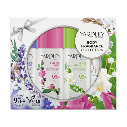 89918 yardley gift set modern classics body spray collection x4 50ml upr