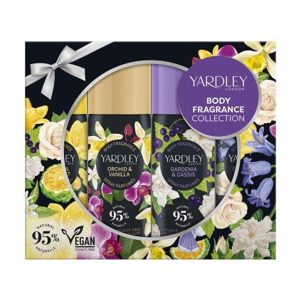 89921 yardley gift set contemporary body spray collection x4 50ml upr