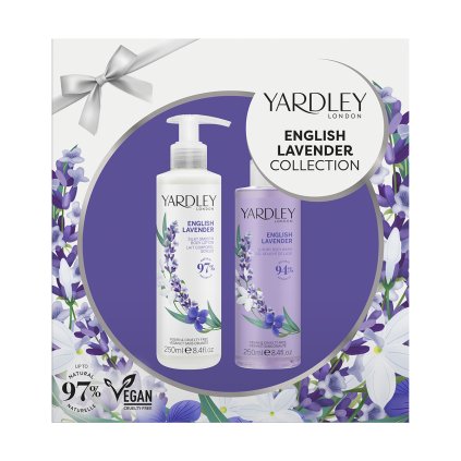 89945 yardley gift set english lavender collection body wash lotion upr
