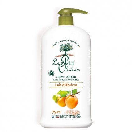 creme douche extra douce hydratante lait abricot packshot