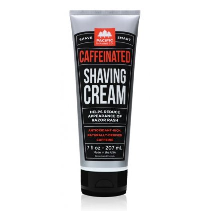 Pacific Shaving Pánsky kofeinový krém na holenie, 207ml