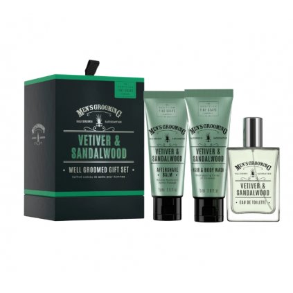 45713 1 scottish fine soaps panska darkova sada vetiver a santalove drevo 3ks