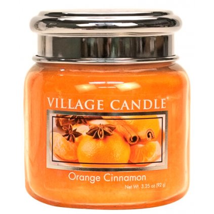 Vonná svíčka - Pomeranč a skořice (Doba hoření 25 hodin)