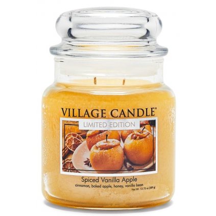 Vonná svíčka - Pečené vanilkové jablko (Doba hoření 25 hodin)
