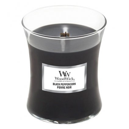 71532 woodwick svicka ovalna vaza cerny pepr 275g