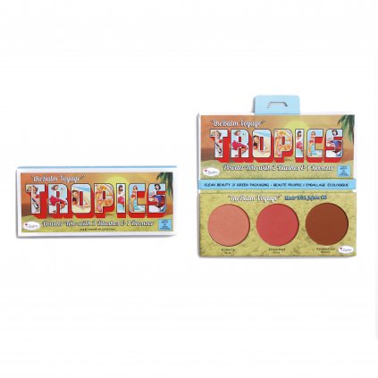 72966 thebalm paletka s tvarenkami a bronzerem tropics 8 5g