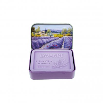 74956 1 tuhe mydlo v plechovce levandule z provence 120g