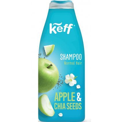 78396 keff sampon pro normalni vlasy jablka chia seminka 500ml