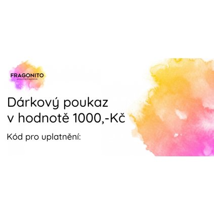 59523 darkovy poukaz v hodnote 1000 kc na nakup ve fragonitu