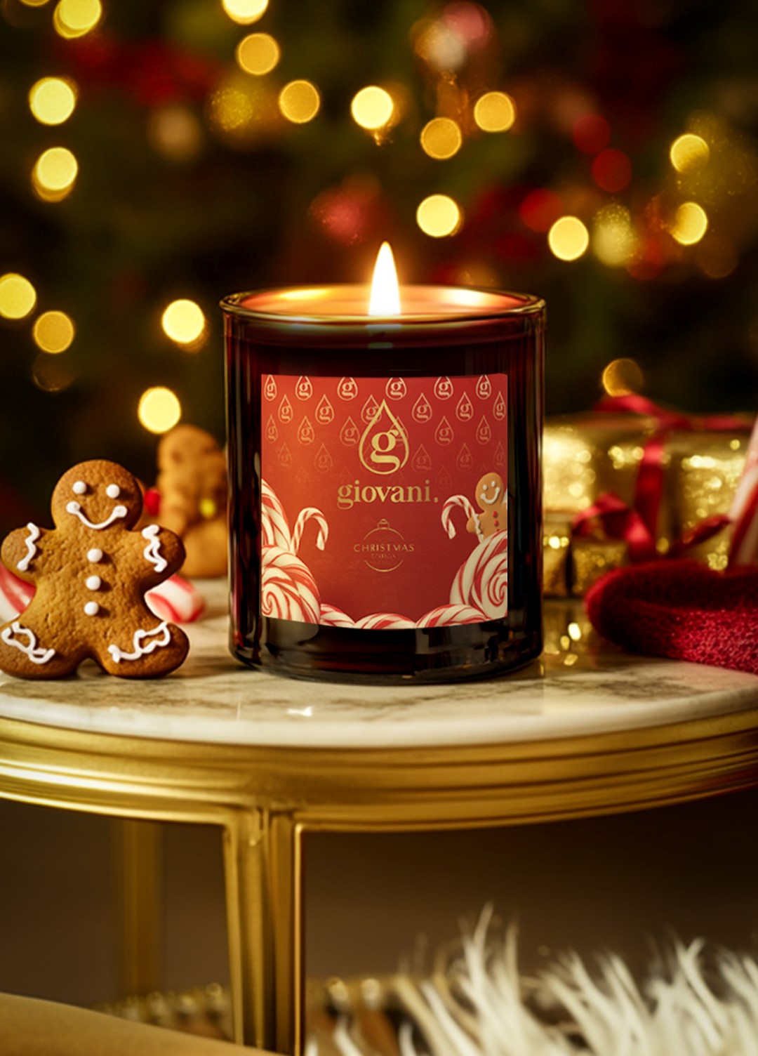 Candela ispirata a un profumo d'autore Giovani CHRISTMAS PIE