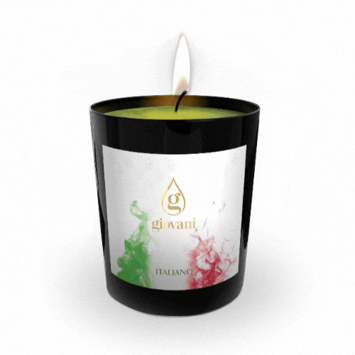 Candela profumata con stoppino in legno Giovani Italiano
