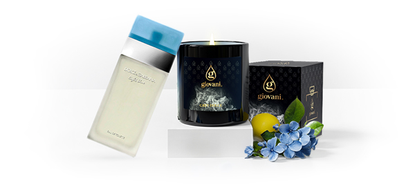 Una candela che profuma di profumo GREY DOLCE