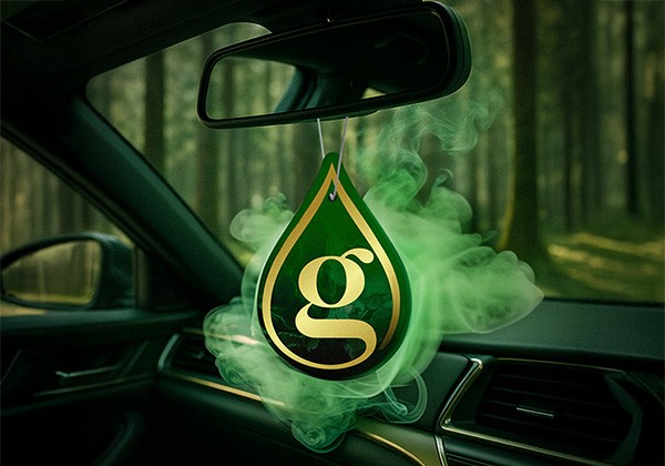 Tavoletta profumata per auto e armadio METALLIC GREEN Giovani