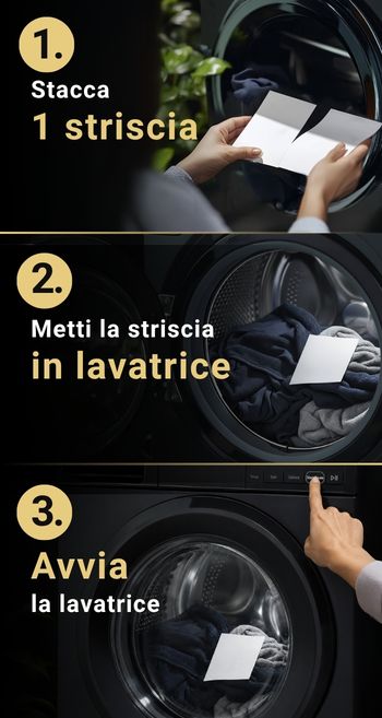 Come usare le strisce per il bucato passo dopo passo