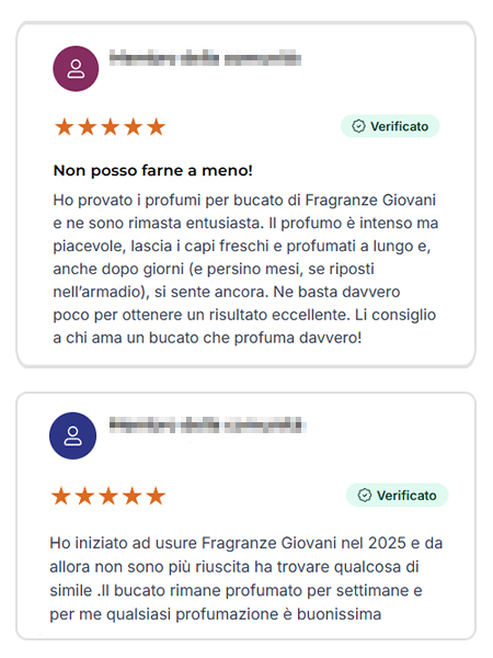Recensione cliente Giovani 1