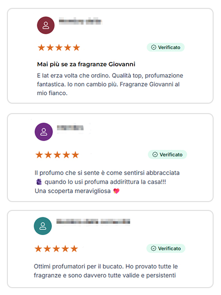 Recensione cliente Giovani 6