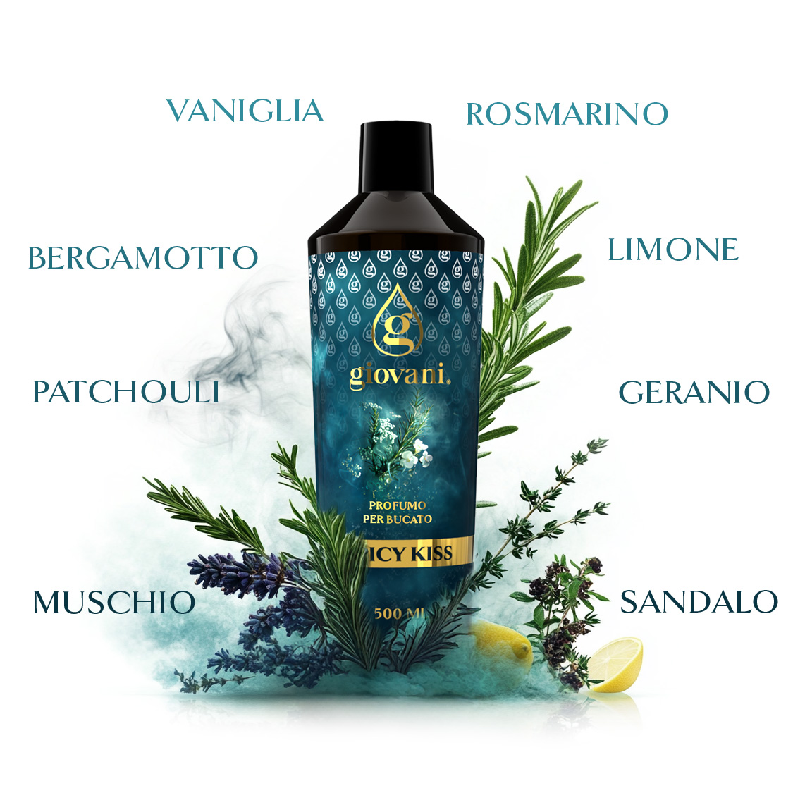 ingredienti del profumo da bucato SPICY KISS di GIOVANI