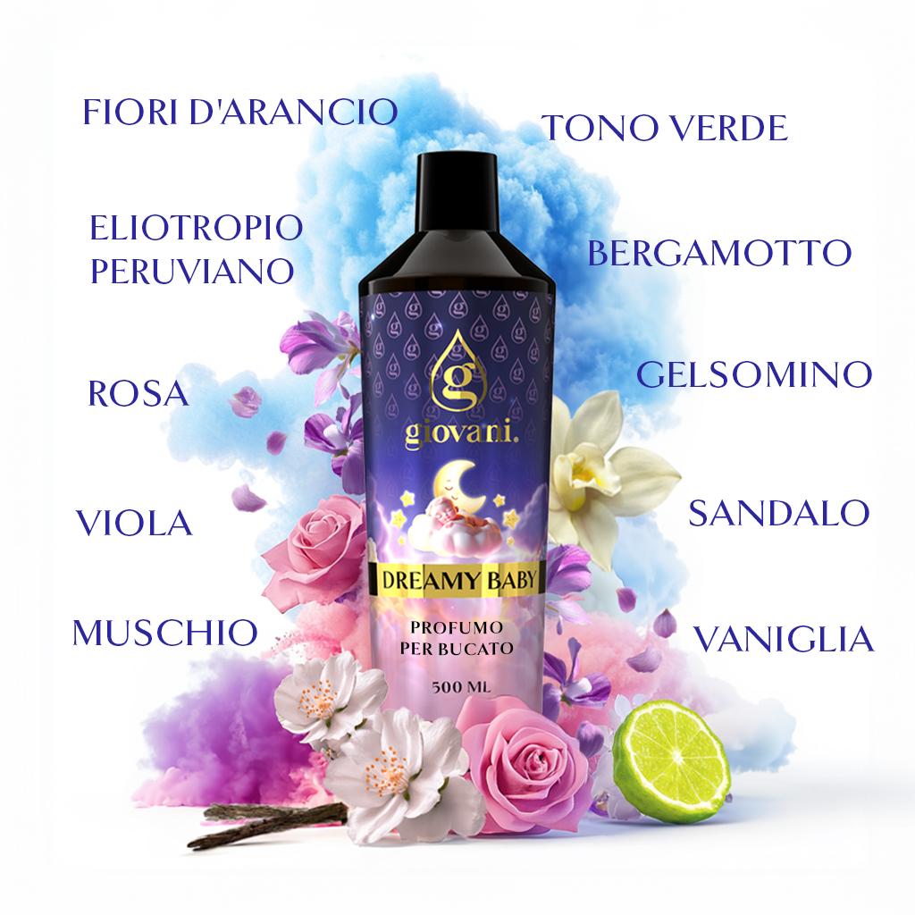 Ingredienti del profumo da bucato DREAMY BABY