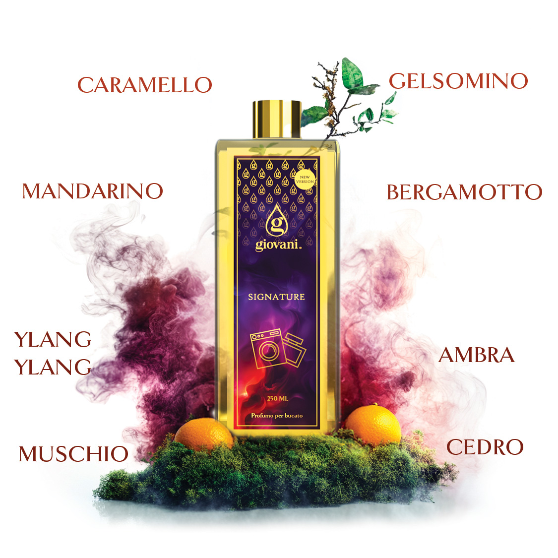 Ingredienti del profumo da bucato Signature di GIOVANI