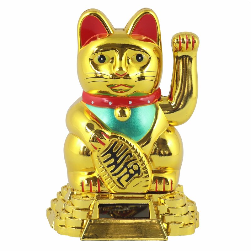 glueckskatze-maneki-neko-winkekatze-solar-runder-sockel-15-cm-gold