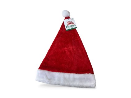 vanocni-plysova-cepice-santa-claus-s-bambulkou