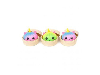 Antistresový mačkací knedlíček – Squishy Dumpling UNICORN (7x9 cm)