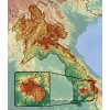 800px Location of Bolaven Plateau on Laos topographic map