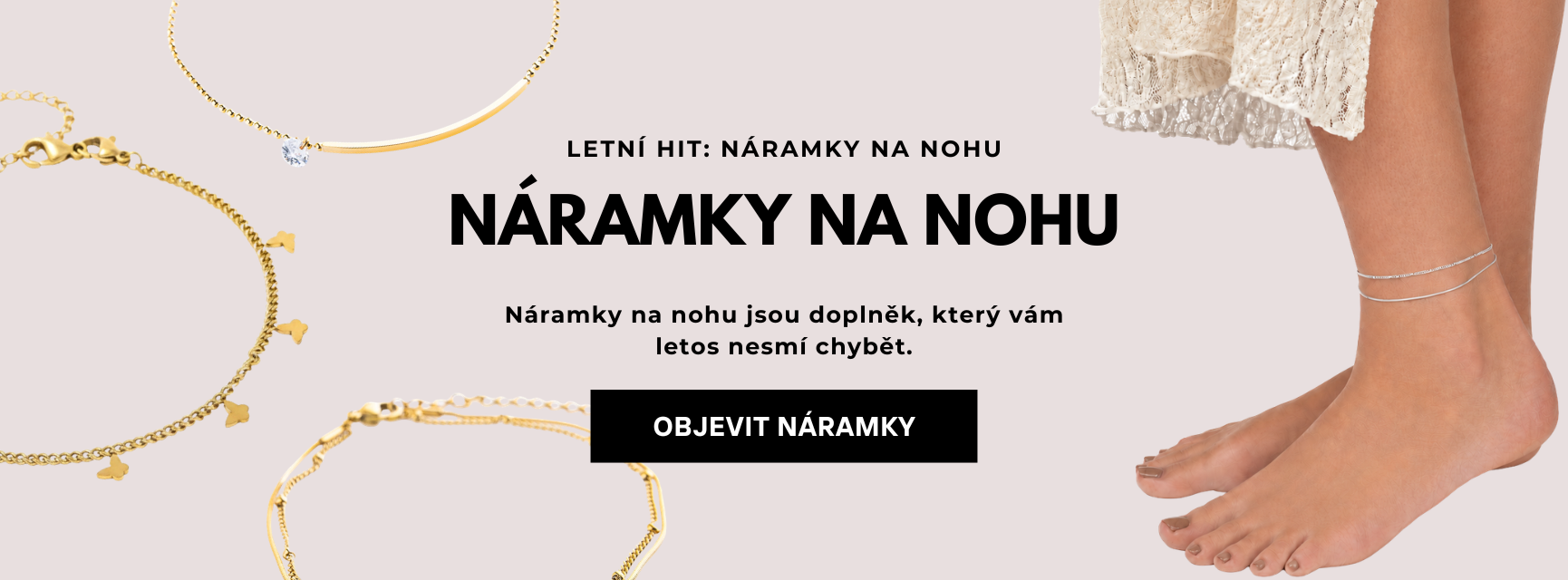 Náramky na nohu D