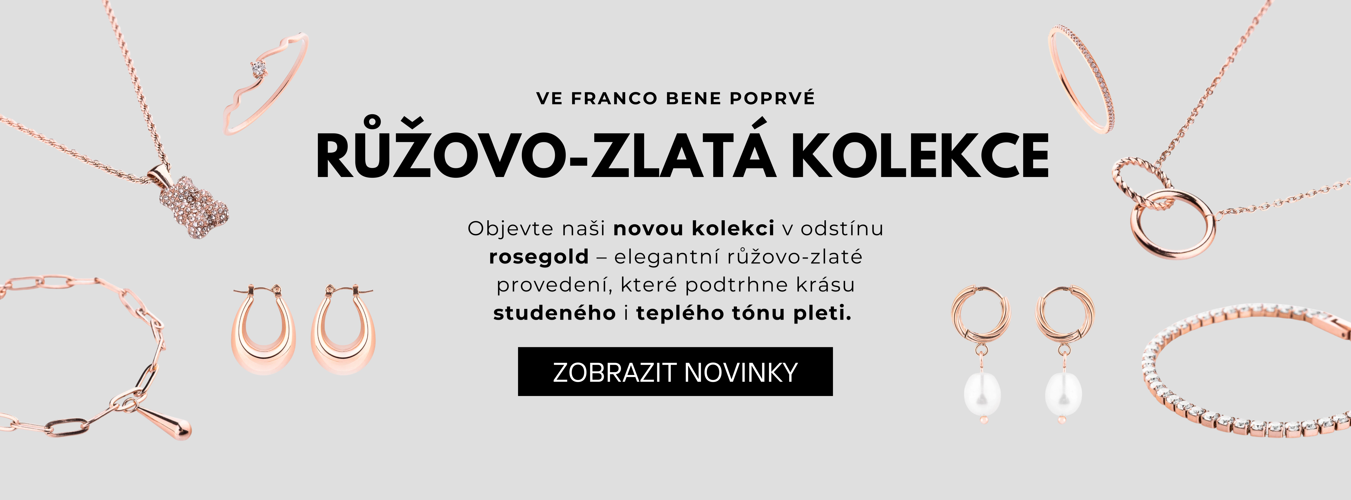 Růžovo-zlatá kolekce D