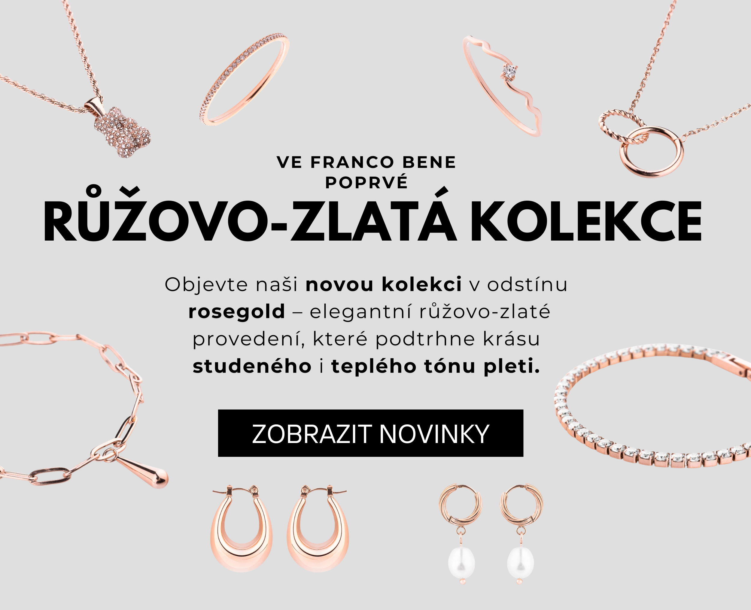 Růžovo-zlatá kolekce