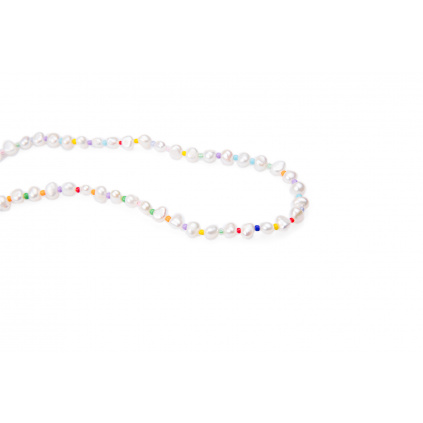 Barevný perličkový náhrdelník