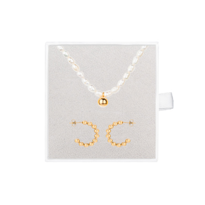 Perličkový set - zlatý