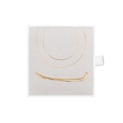 Vrstvený pozlacený set náhrdelníku a náramku