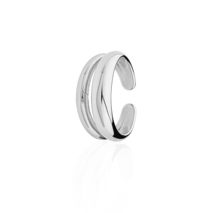 Dvojitý prsten (široký) - stříbrný