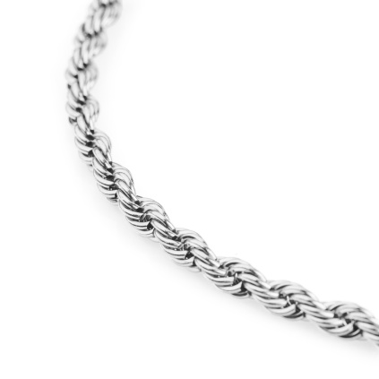 Rope náhrdelník - stříbrný_2