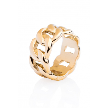 Chain prsten - zlatý
