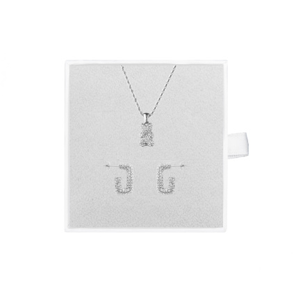 Stříbrný set s přívěskem medvídka
