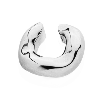 Nepravidelná ear cuff náušnice - stříbrnáIMG_9817bw.jpg