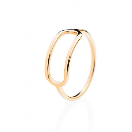Golden Eye prsten (úzký) - zlatý