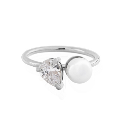 Twin promise ring - stříbrný