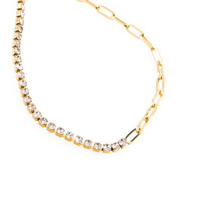 Tennis chain náramek - pozlacený