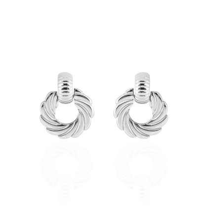 Zkroucené chubby charms - stříbrné