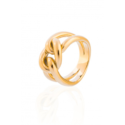Zapletený prsten - zlatý