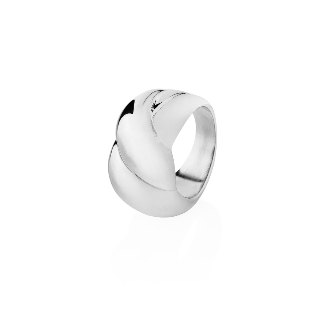 franco bene Zatočený prsten - stříbrný | 2221 Velikost prstenu: 6 (52 mm)